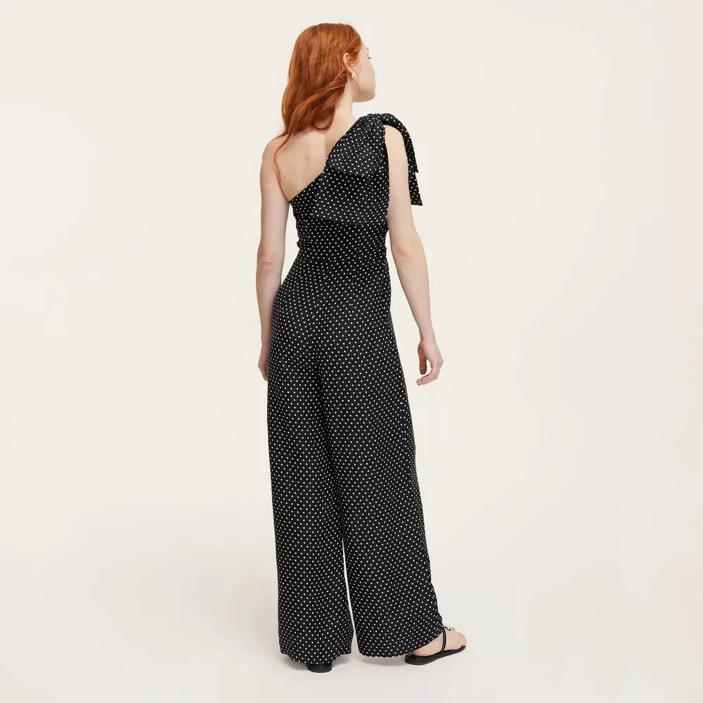 New Kate Spade Target Size 10 Mini Polka Dot Jumpsuit Black/White (M/Medium) NWT